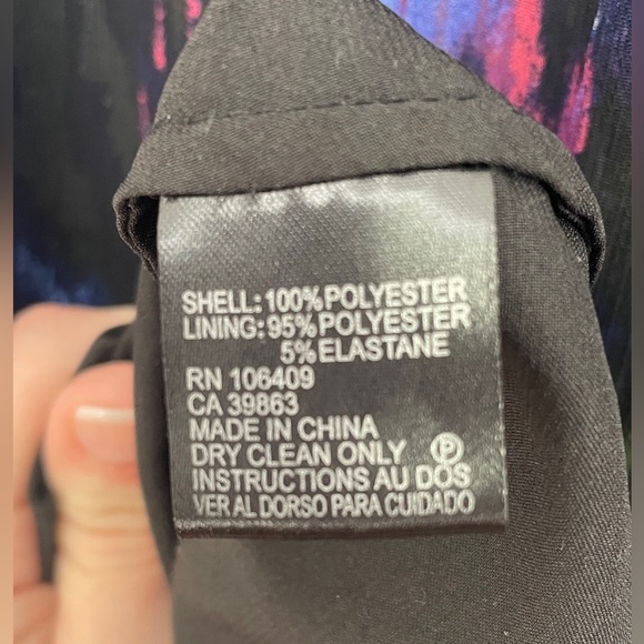 Tahari Arthur S. Levine floral print a-line dress - Picture 9 of 10